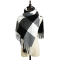 Women's Winter Plaid Scarf Warm Soft Large Shawl Wrap