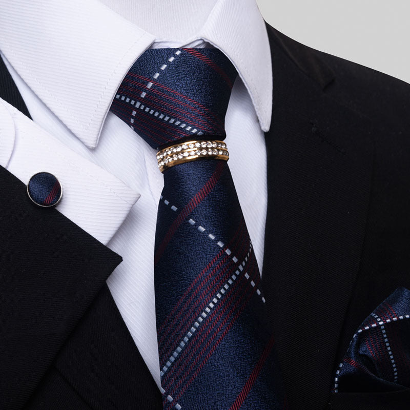 Men's Tie colorful striped floral modern elegant statement