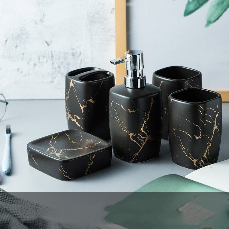 Modern Bathroom Set | Mouthwash Tumbler | Elegant Bathroom Accessories