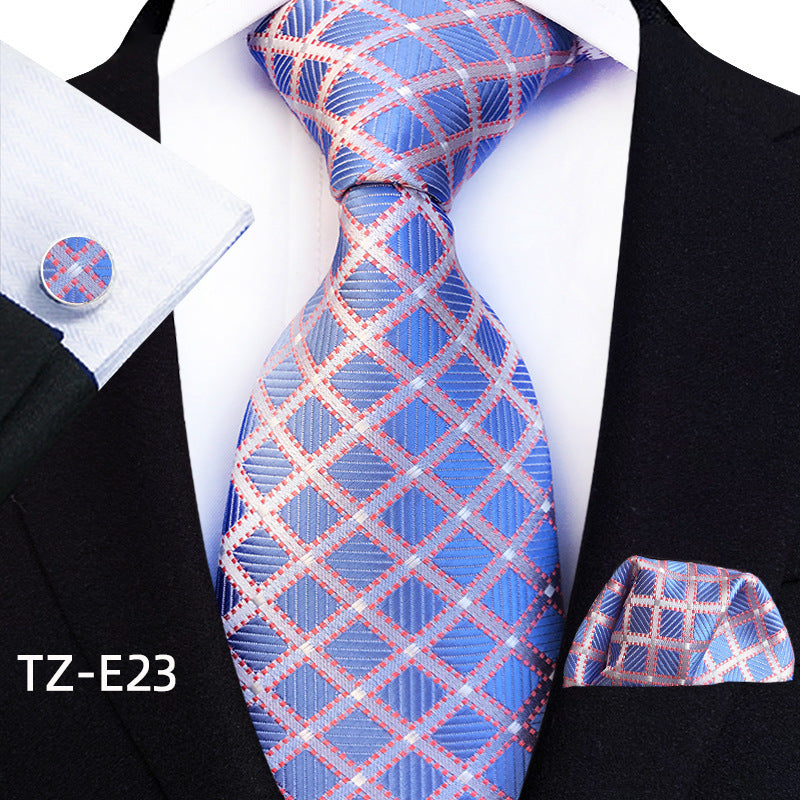 Paisley Tie Set for Men, Elegant 3-Piece, Business Wedding
