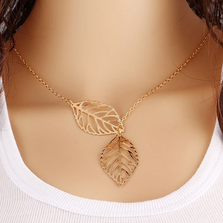 Elegant Leaf Necklace – Natural Women's Jewelry with Timeless Style