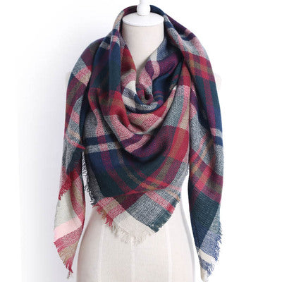 Damen Dreiecksschal Elegant | Herbst Winter Schal Stola