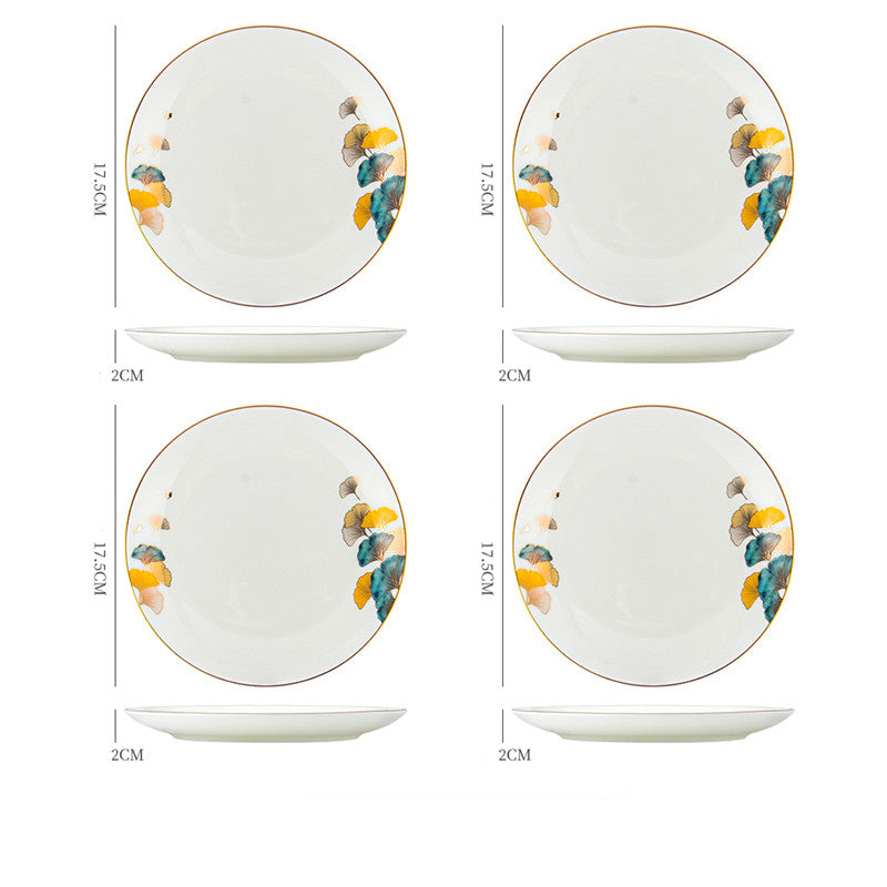 Ceramic Steak Plate Porcelain | Elegant Dinner Plate Kitchen