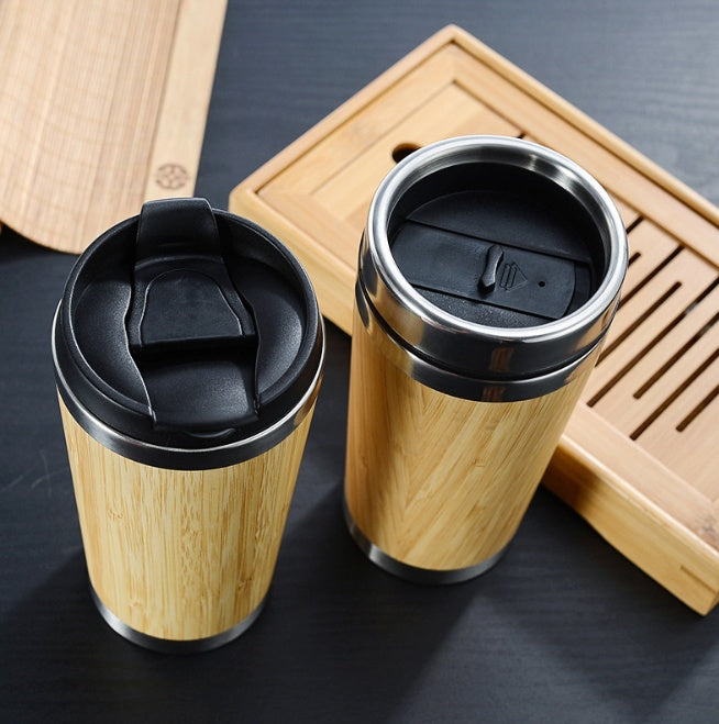 Bamboo Coffee Mug Premium - Sustainable To Go Cup