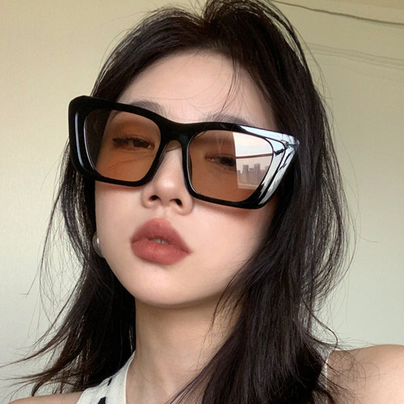 Retro Oversize Cat Eye Sonnenbrille | Damen UV400 Luxus