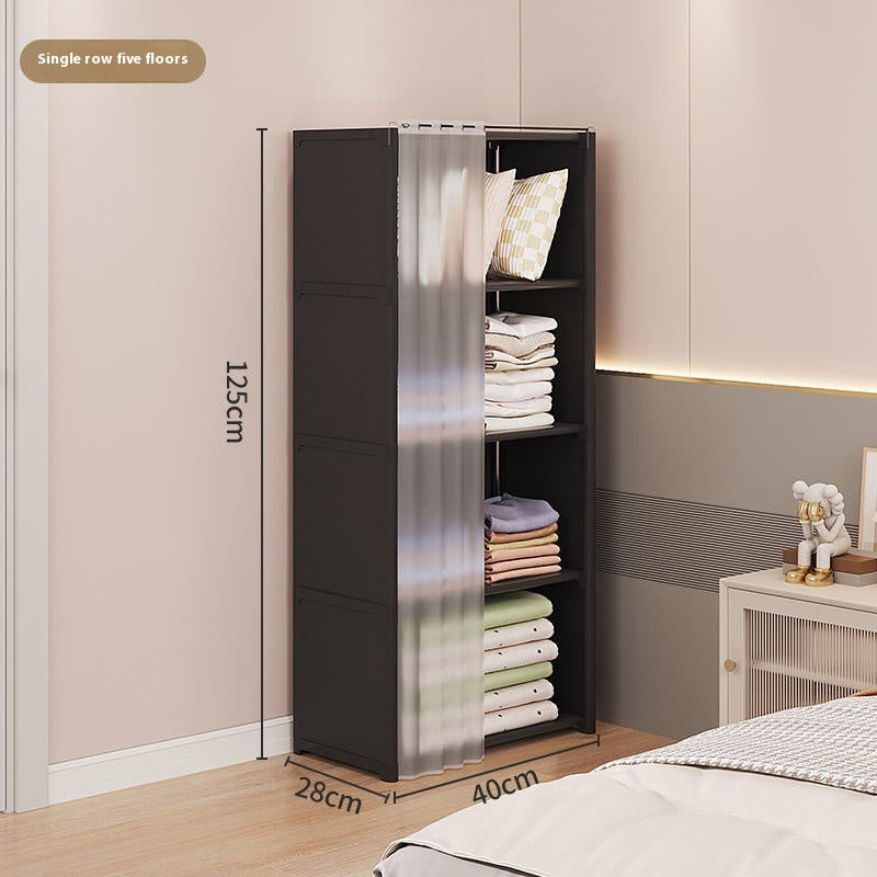Wardrobe dustproof compact bedroom organizer tidy