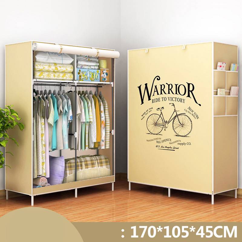 Fabric Wardrobe Dustproof | Foldable Single Room Organizer