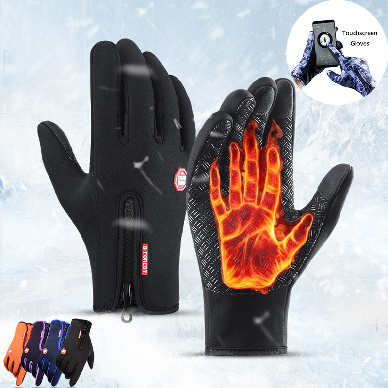 Winter Touchscreen Gloves Waterproof | Motorcycle & Outdoor Fleece Warm Non-slip