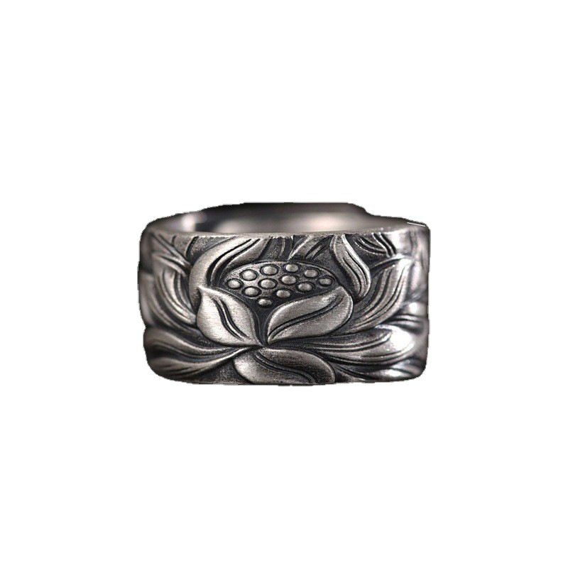 Lotusring, männliche Blütenöffnungen, Zeigefingerring