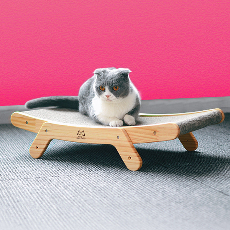 Cat Scratcher Bed Corrugated Cardboard | Durable Scratch Furniture with Replaceable Core