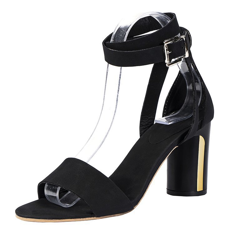 Korean Women's Sandals | Chunky High Heels Elegant