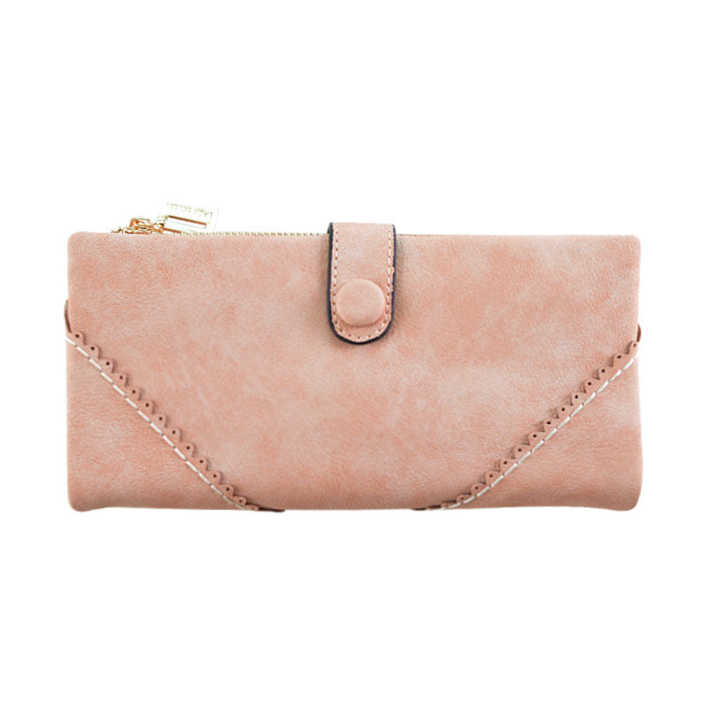 Women's Long Lace Wallet | Elegant Leather Purse