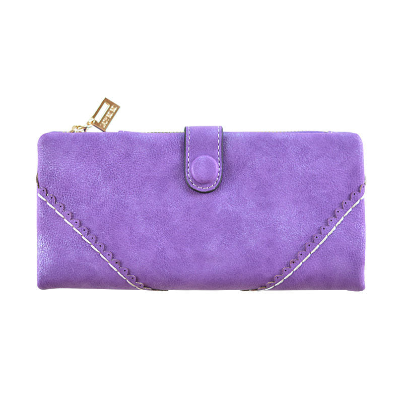Women's Long Lace Wallet | Elegant Leather Purse