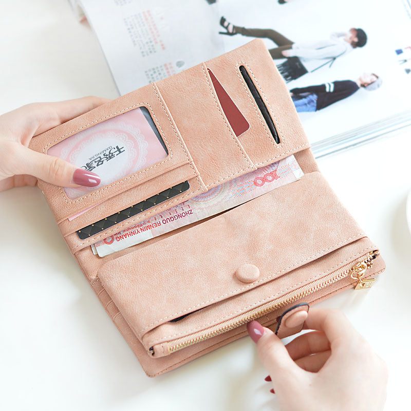 Women's Long Lace Wallet | Elegant Leather Purse
