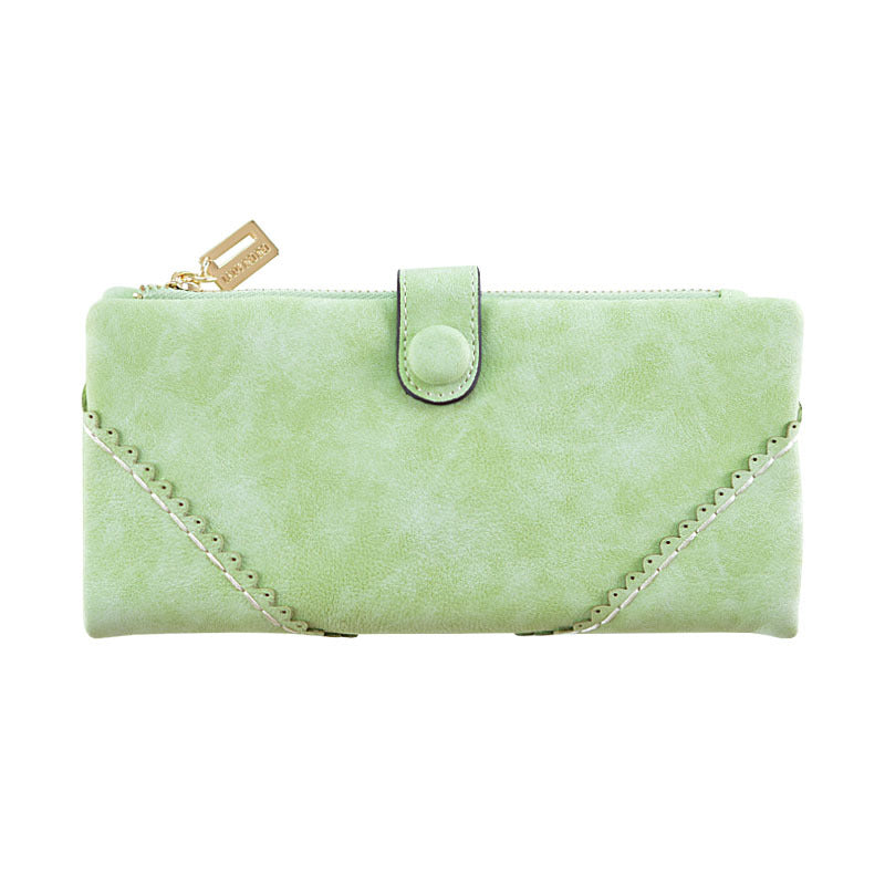 Women's Long Lace Wallet | Elegant Leather Purse