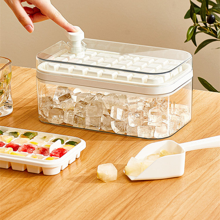 Ice Cube Tray with Lid | Ice Cube Maker with Box