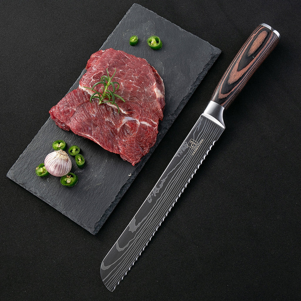 Kitchen Knife Set Stainless Steel | Chef Knife Cleaver Professional