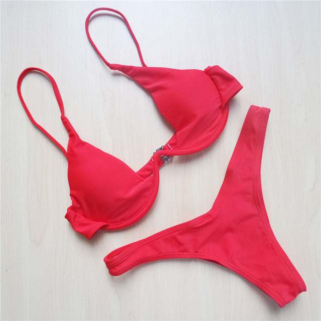 Sexy Damen Push Up Bikini | Elegante Beachwear Swimwear