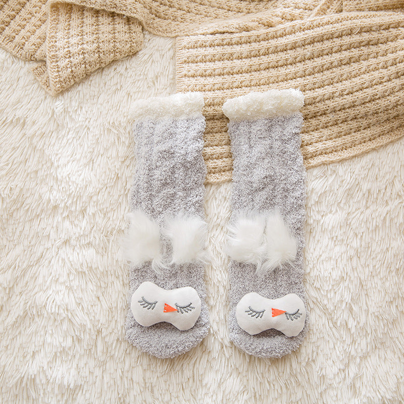Damen Schlafsocken Coral Fleece – Kuschelige Wärme Komfort Socken
