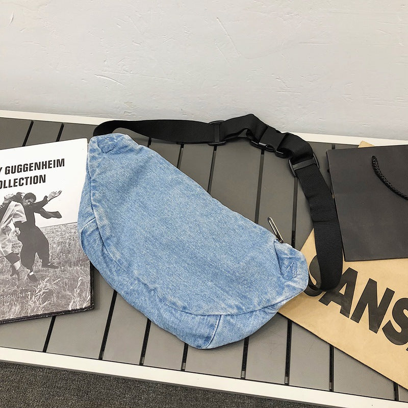 Denim Fanny Pack Large | Casual Crossbody Bag