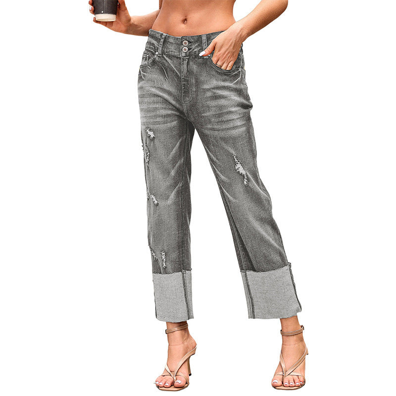 Women's Ripped Cropped Jeans | Modern Harun Ankle Jeans