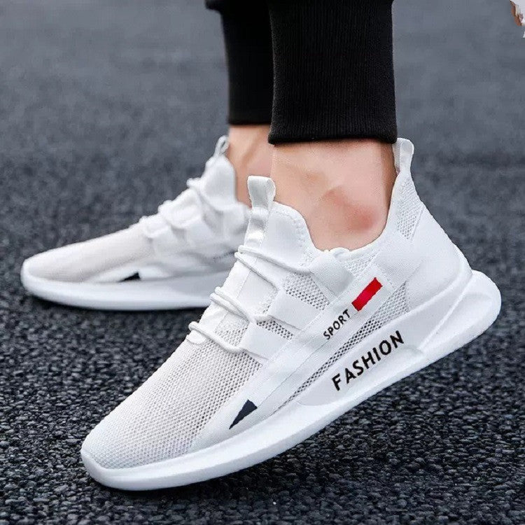 Men's Flyknit Sneakers | Lightweight Breathable Sports Shoes
