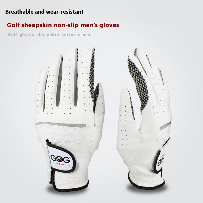 Golf Glove Leather Sheepskin Precise Grip Men's High-Quality