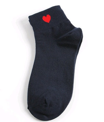 Women's Cotton Socks Heart Design | Cute Love Ankle Socks