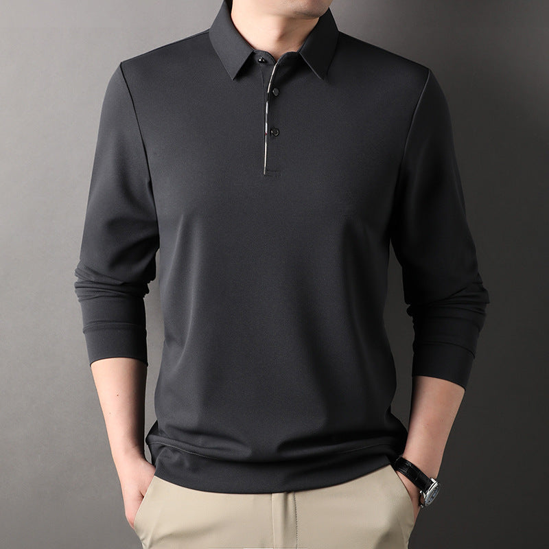 Men's Long-Sleeved Polo Shirt – Stylish Casual Shirt Spring Autumn