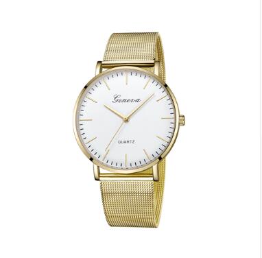 Men's & Women's Geneva Quartz Watch – Stainless Steel Classic Wristwatch