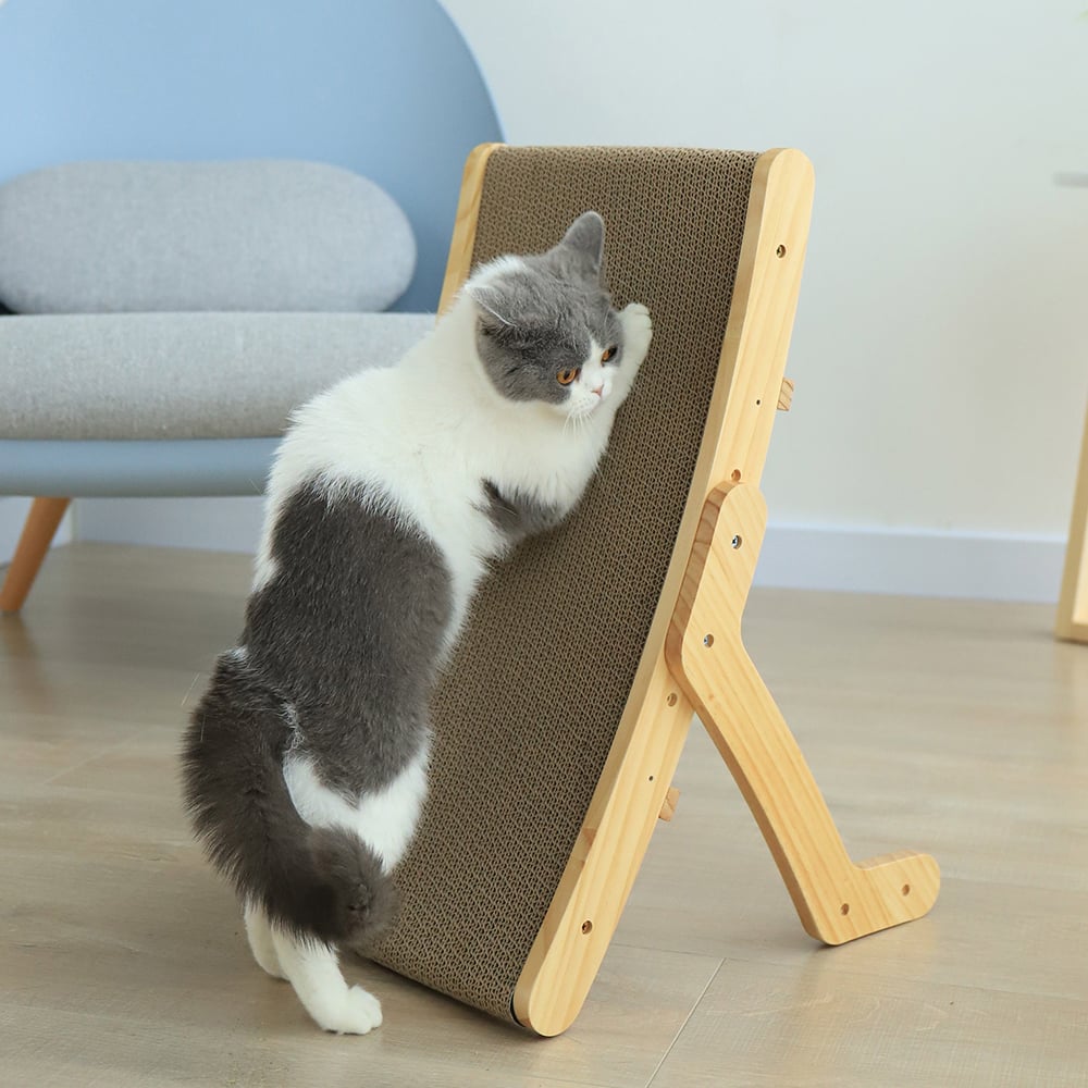 Cat Scratcher Bed Corrugated Cardboard | Durable Scratch Furniture with Replaceable Core