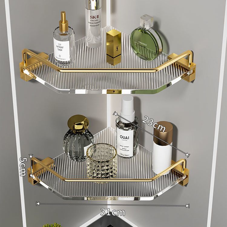 Acrylic Bathroom Shelf | transparent Wall Shelf | modern Bathroom