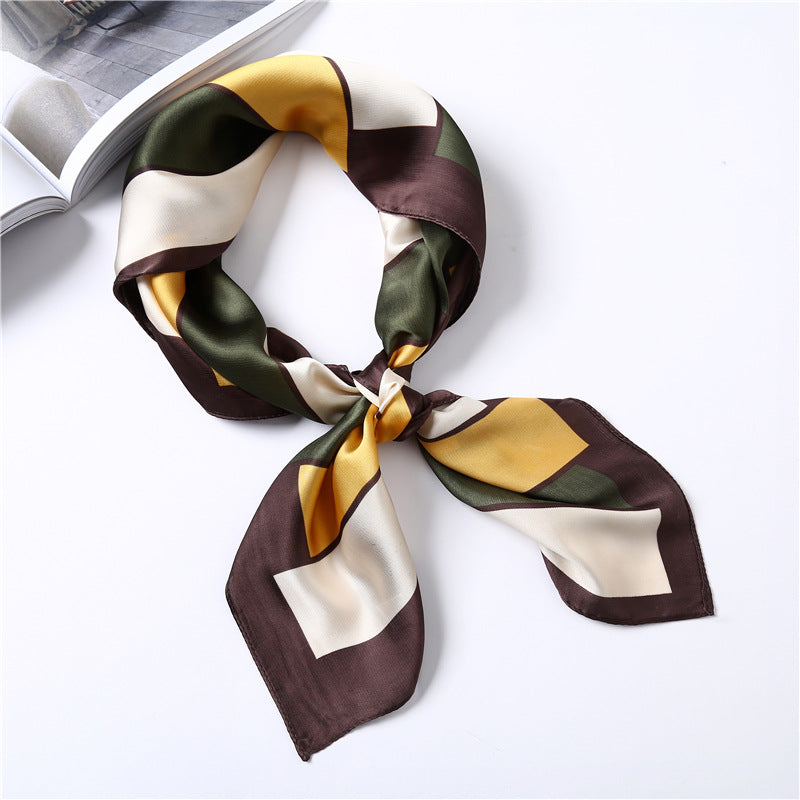 Damen Seidenschal elegant leicht dekorativ Mode Halstuch Stil