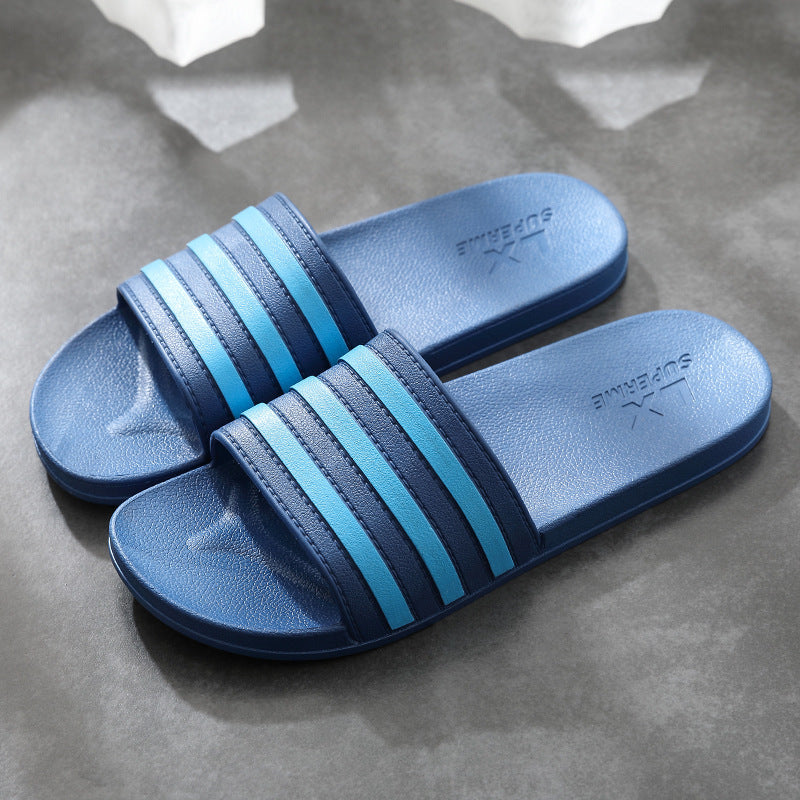 Unisex Bath Slippers | Non-slip & Comfortable Stripe Design
