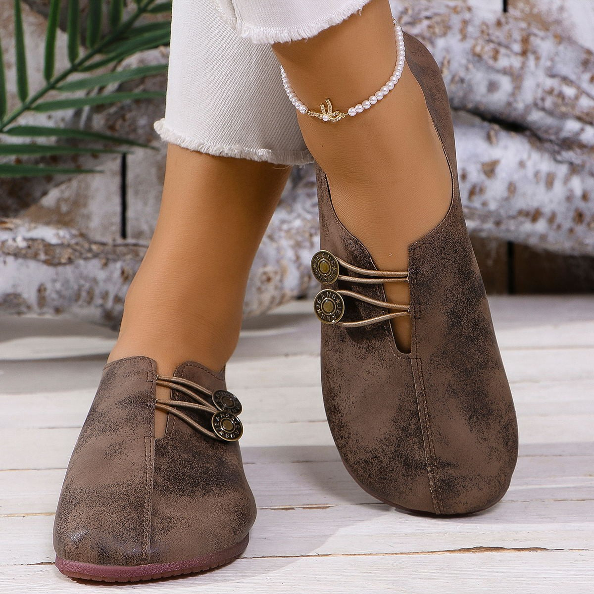 Women's Sandals Square Toe Comfortable | Slip-On Summer Flats Elegant