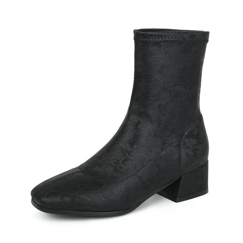 Women's Ankle Boots Elegance – Chinese Style Meets French Fashion