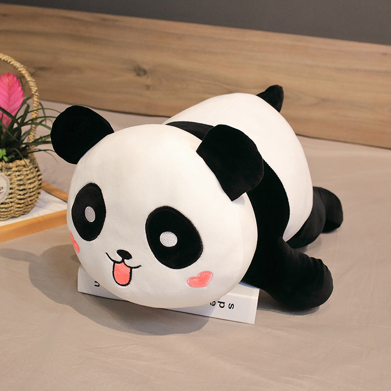 Large Panda Plush Pillow | Cuddly Toy Sleeping Pillow Soft