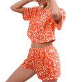 Damen Loungewear Set Crop Top & Shorts – Modischer Zweiteiler