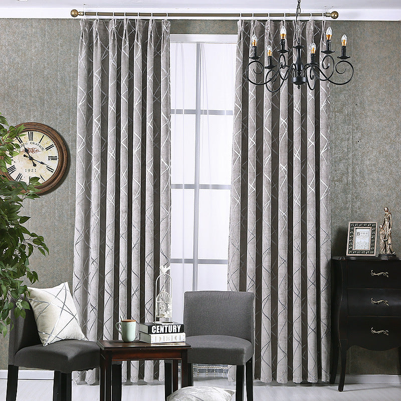 Chenille Blackout Curtain | Luxury Modern Blackout Solid Color