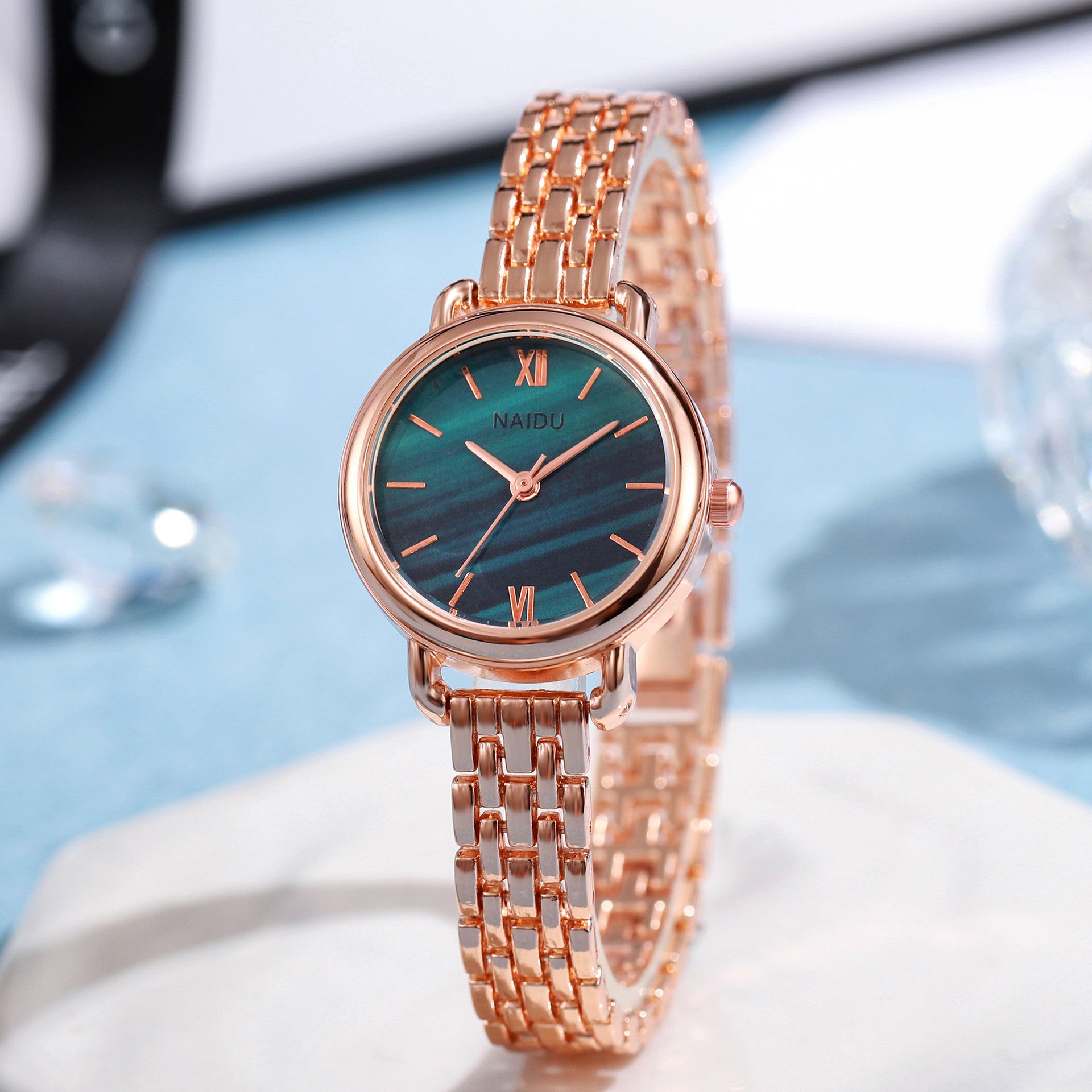 Ladies' Stainless Steel Watch Waterproof – Exclusive Elegant Wristwatch
