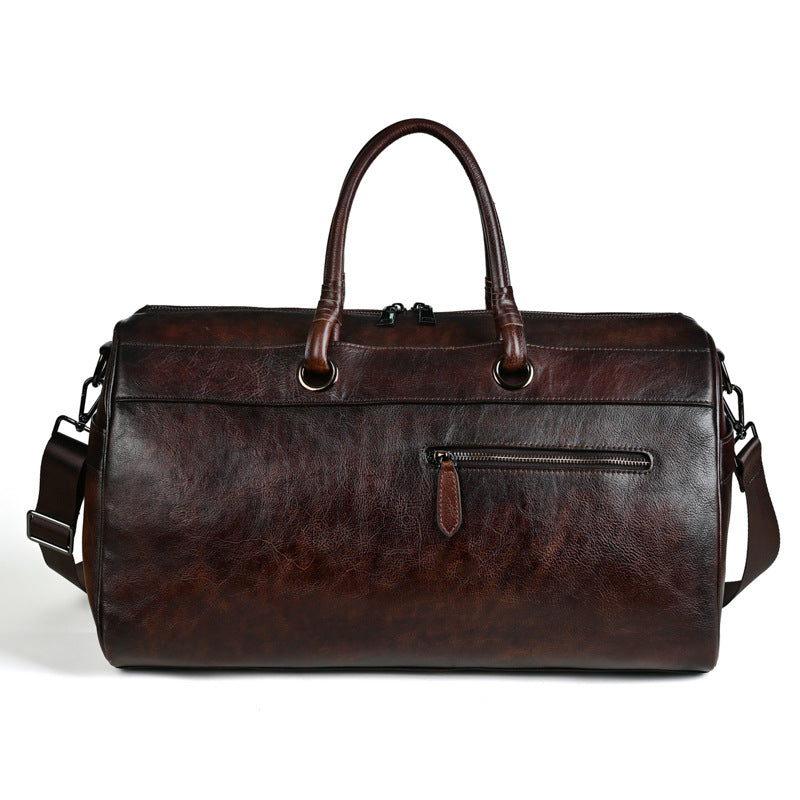 Handmade Genuine Leather Retro Bag – Large Vintage Leather Bag
