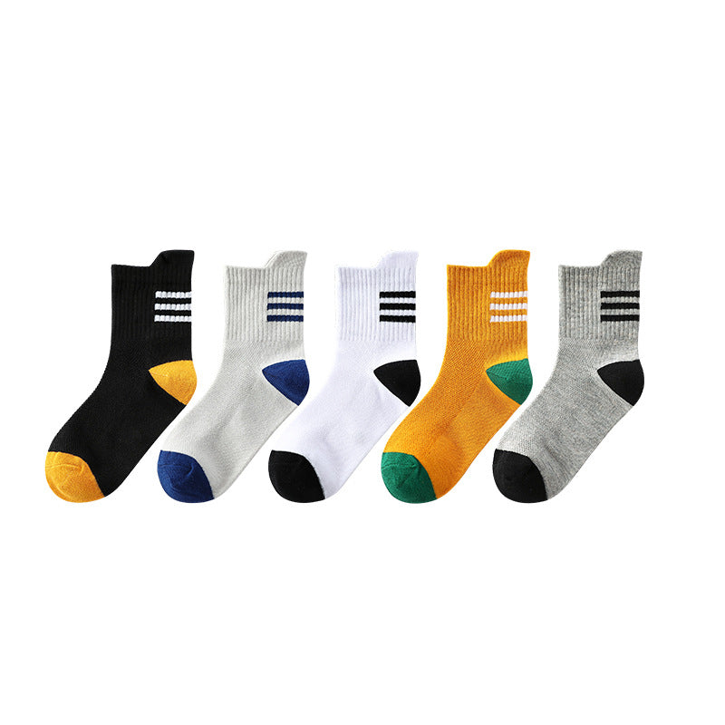 Men's Cotton Socks Mid-Calf | Breathable Mesh Comfort