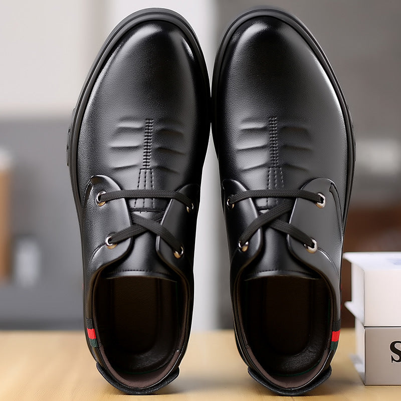 Men's Soft Leather Round Toe Shoes | Comfortable Casual Stylish