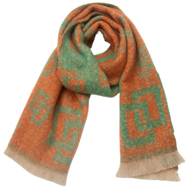 Unisex Scarf Geometric Modern Square Scarf Women Men Fashion