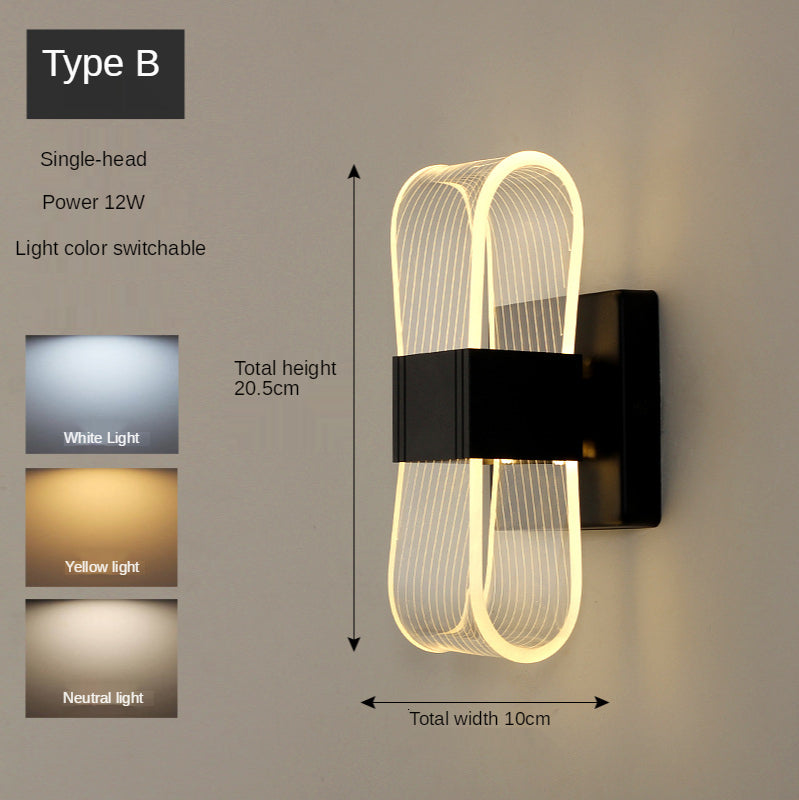 Gold Nordic Wall Light Luxury Design Living Room Lamp