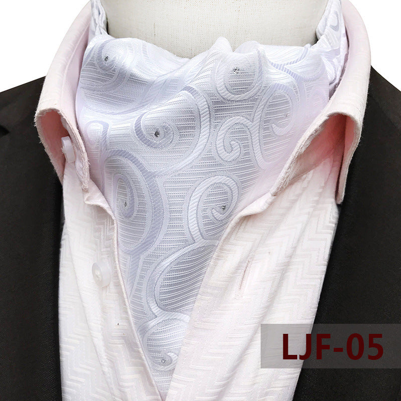 Men's Scarf Jacquard British Elegant Polyester Durable