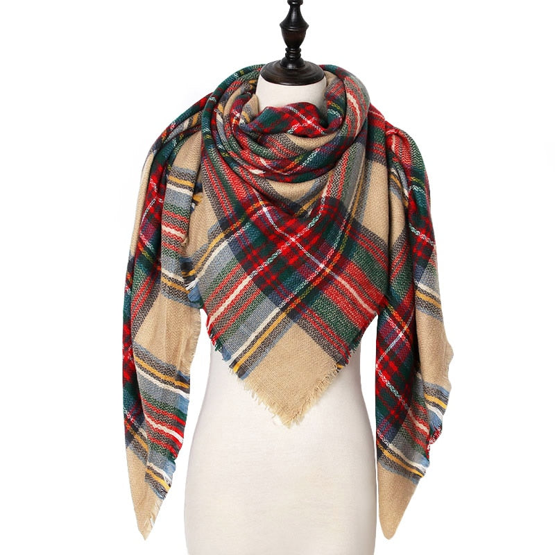 Damen Dreiecksschal Elegant | Herbst Winter Schal Stola
