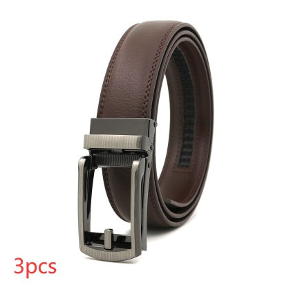 Men's Automatic Leather Belt | Elegant Holeless Belt