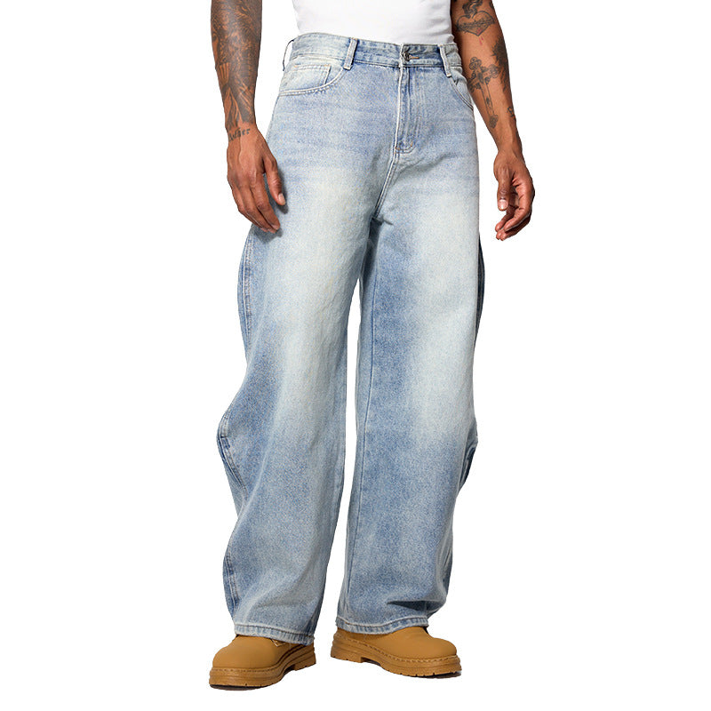 Men's Vintage Jeans Used Look – Casual Distressed Denim Trousers