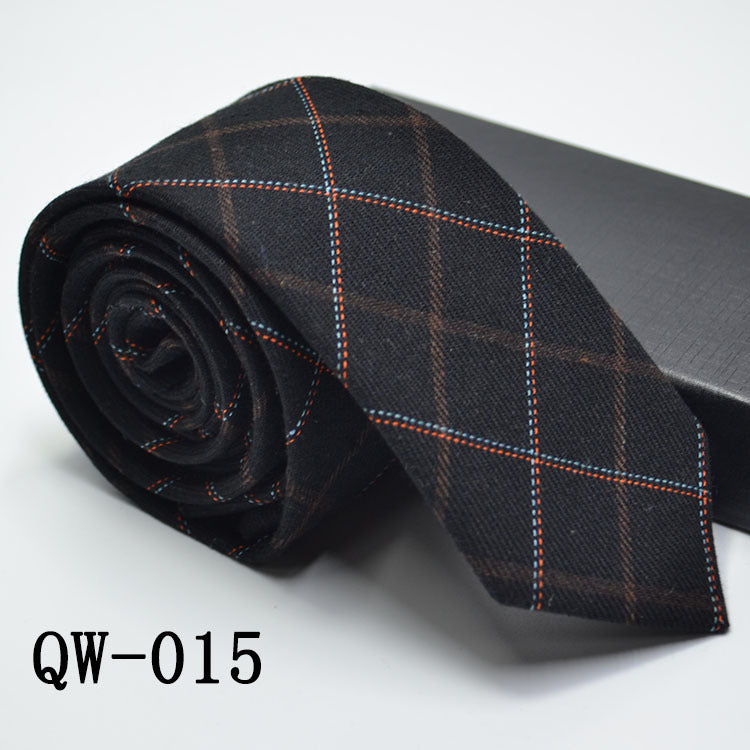Slim Men's Tie elegant | Wool Look modern stylish